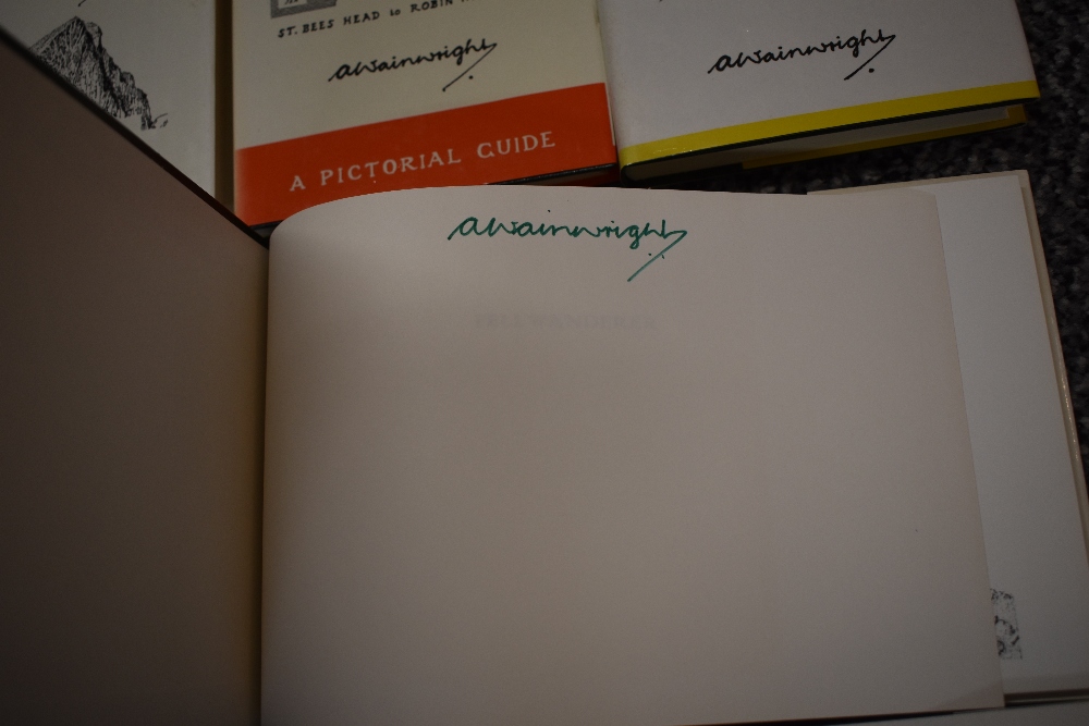 Wainwright. Signed copies. A selection of the Pictorial Guides (later reprints), minus book 3, - Image 4 of 4