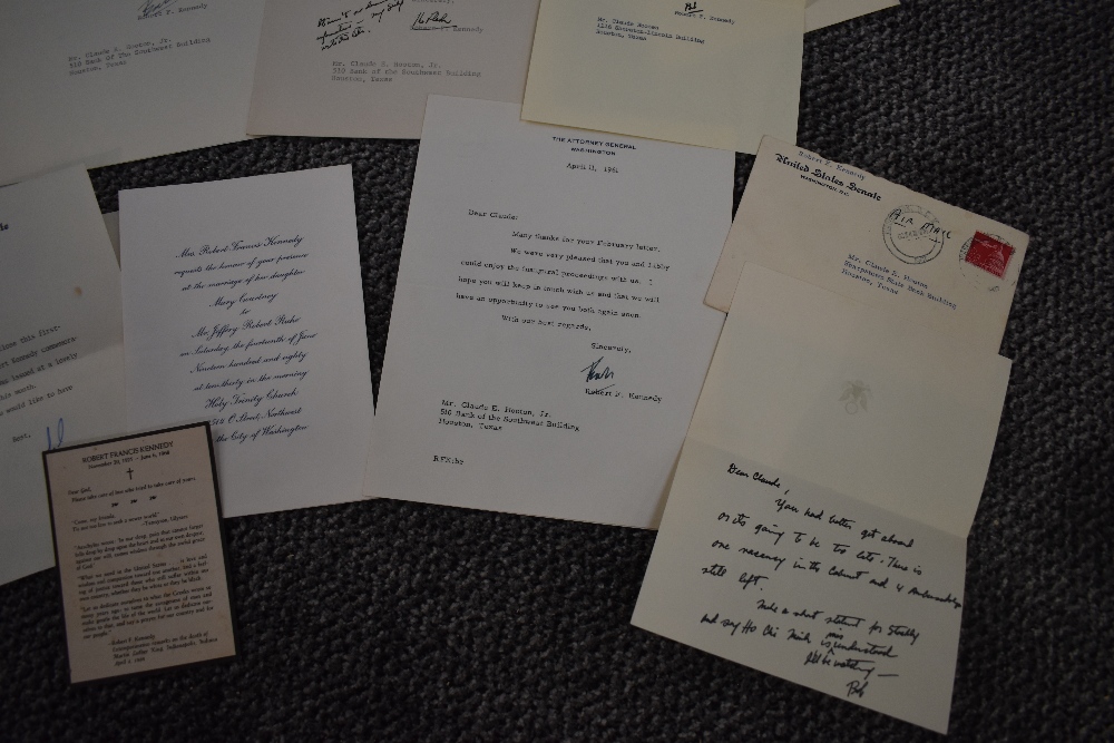 Robert Francis Kennedy (1925-1968). A selection of eight typed and signed letters, dates ranging - Image 2 of 5