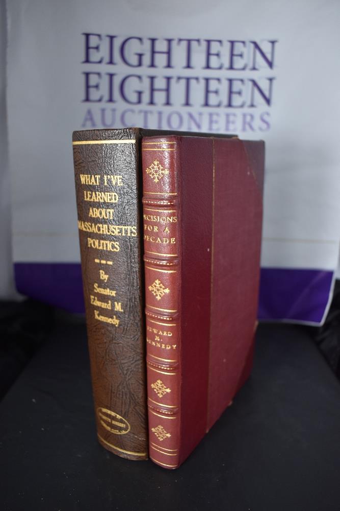 Edward M. Kennedy. Two Books - Decisions for a Decade (1968), inscribed by Ted Kennedy. The other is