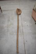 A rustic bakers or bread paddle, 190cm long