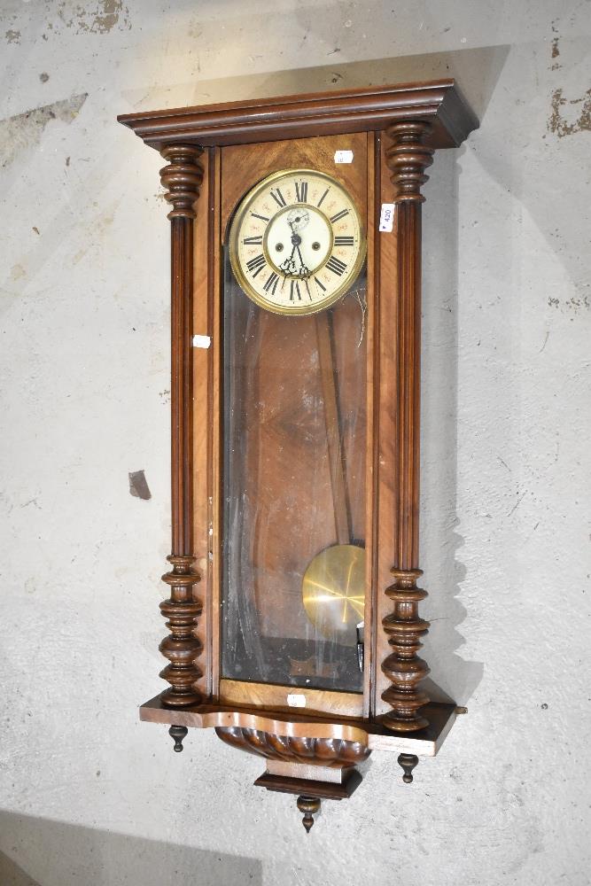 A 19th Century mahogany cased Vienna wall clock