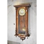 A 19th Century mahogany cased Vienna wall clock