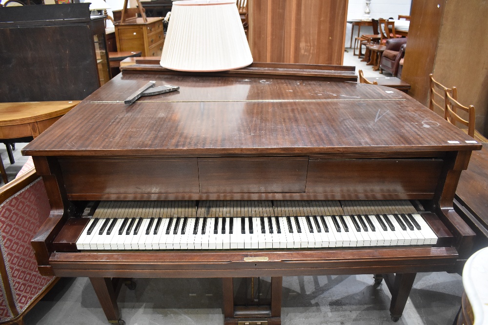 A Steck baby grand piano, converted from pianola