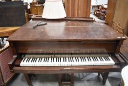A Steck baby grand piano, converted from pianola