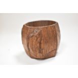 An early 20th century Robert ' Mouseman ' Thompson napkin ring carved in oak with typical mouse
