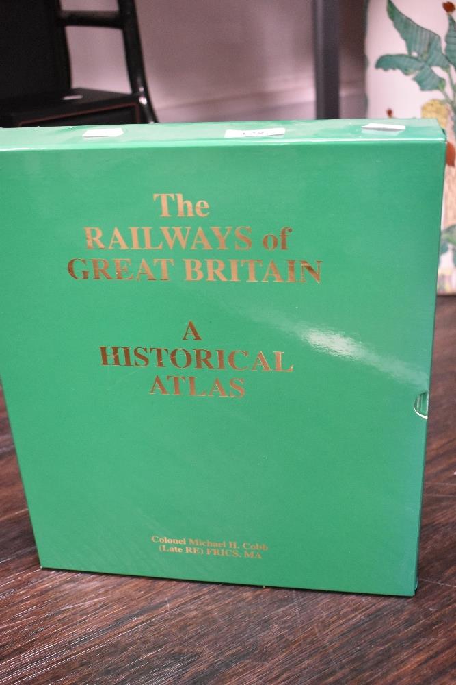 A cased set of two volumes the Railways Of Great Britain Historical Atlas Ian Allan.