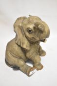 A modern Leonardo collection figure study of a baby elephant