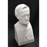 An early 20th century parian ware bust of Wagner