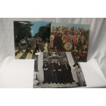 A lot of three Beatles albums including a rare Spanish export pressing