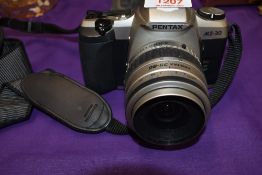 A Pentax MZ-30 camera