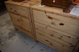A pair of Ikea (Trandum) bedroom chests