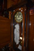 A 19th Century mahogany cased Vienna style wall clock