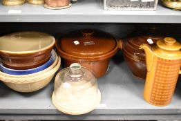 A selection of kitchen wares, to include 1970s Hornsea pottery 'Saffron' coffee pot, Mason Cash