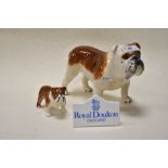 Two Beswick Champion Bulldog figure studies including Basford British Mascot and Bosun with a