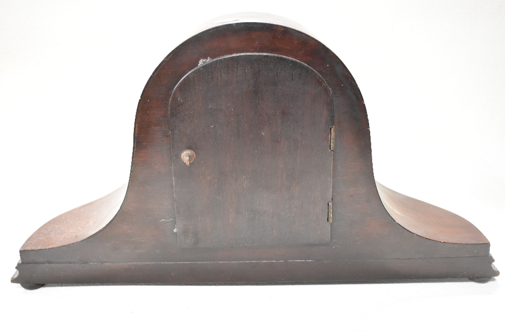 An early 20th century hump back mantel clock. - Image 2 of 3