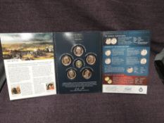 A Worstershire Medal Services Limted, The Battle of Waterloo 1815-2015 Medallion Set, five bronze