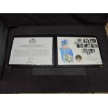 A Westminster Mint Her Majesty Queen Elizabeth II Hand Painted Five Pound Gold Coin Presentation