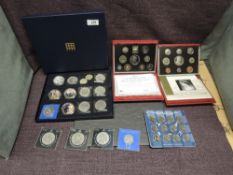 A collection of modern Coins including 2002 Royal Mint Proof Year Set, 1999 Royal Mint Proof Year