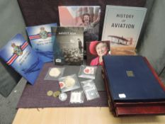 A collection of modern Commemorative Medallion Sets including Windsor Mint, Historic Moments of QEII