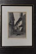 Chas Clark, (20th century), after, an engraving, Hawskhead, signed, 21 x 14cm, later mounted
