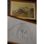 William Heaton Cooper, (1903-1995), after, a print, Lakeland vista, 30 x 42cm, framed and glazed, 34