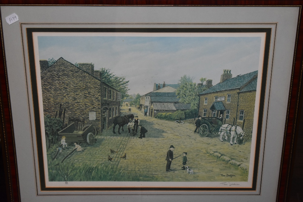Tom Dodson, (contemporary), after,a Ltd Ed print, village blacksmith, signed, and num, 326/850, 38 x