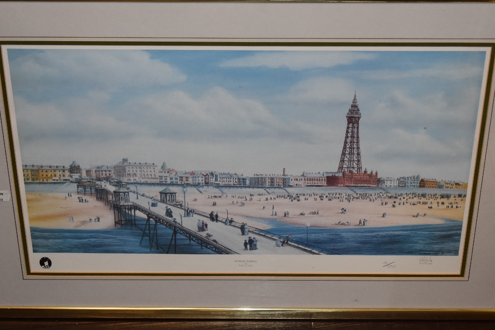 Peter R Malin, (contemporary), after, a Ltd Ed print, Sunday Stroll Blackpool, signed and num 34/