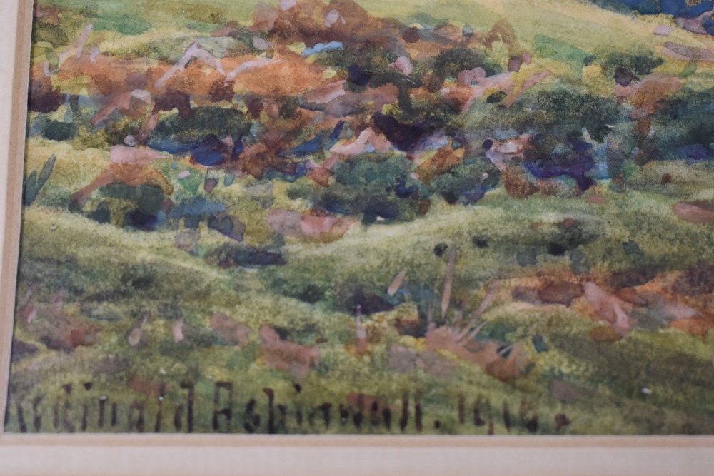 Reginald Aspinwall, (1858-1921), a watercolour, North Lancashire country landscape, signed and dated - Image 3 of 3