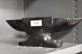 An antique small sized cast anvil possibly for jewellery or craft making.