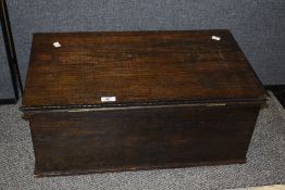 An early 20th century oak chest containing aprox 100 ordnance survey guides and maps,