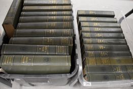 Two cartons of twenty three volumes of Encyclopaedia Britannica books