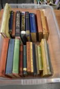 A carton of various Literature books including 'The Warwick Shakespeare The Tempest' also