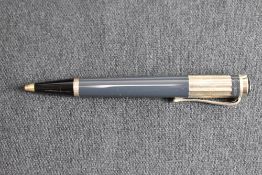 A Montblanc Writers Series Charles Dickens Limited Edition ballpoint pen. The barrel, made of the