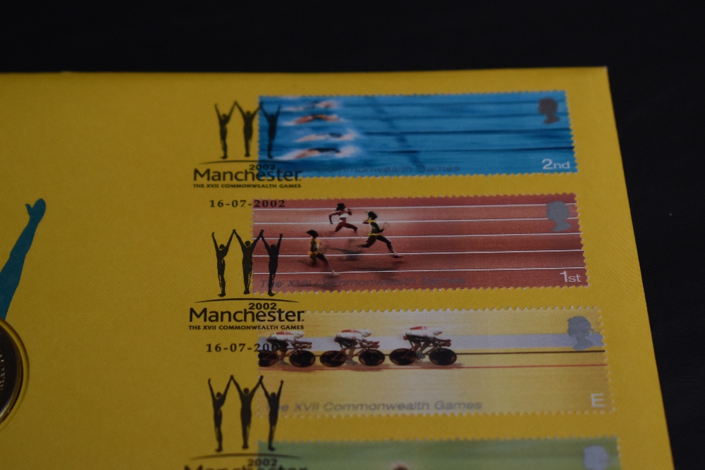 GB 2002 COMMONWEALTH GAMES NUMISMATIC FDC WITH 4x £2 COINS (SG RMC31) Fine first day cover for the - Image 2 of 5