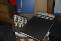 SORTER BOX OF WORLD STAMPS, ALBUMS, LEAVES ETC, MINT AND USED, ALL ERAS Packing box full with