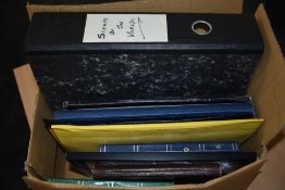 SORTER BOX OF GB & WORLD STAMPS IN ALBUMS, LOOSE ETC Half a dozen albums and folders of GB and world