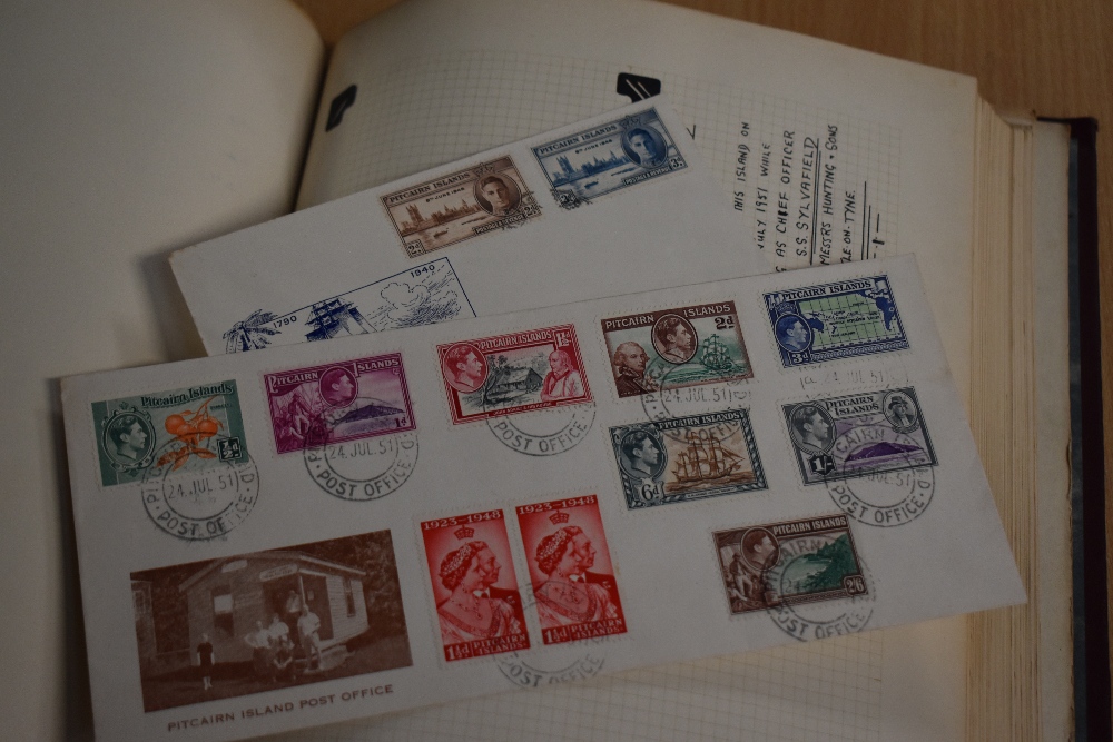 BOX WITH TWO WORLD COLLECTIONS, ONE CHIEFLY BRITISH COMMONWEALTH Meteor album well filled with - Image 6 of 6