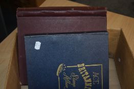 BOX WITH TWO WORLD COLLECTIONS, ONE CHIEFLY BRITISH COMMONWEALTH Meteor album well filled with