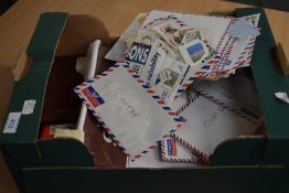 WORLD STAMP COLLECTION IN OLD FRUIT BOX, ALBUMS, PACKETS ETC Various packets with one country