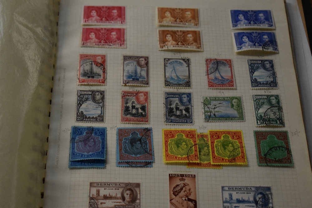 GB 1840's-1950's + VINTAGE EMPIRE COUNTRIES A TO C IN ALBUM M & U Raw vintage stamp collection, - Image 16 of 18