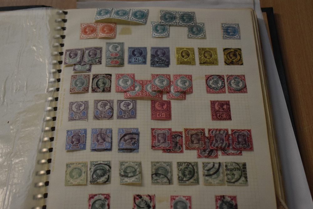 GB 1840's-1950's + VINTAGE EMPIRE COUNTRIES A TO C IN ALBUM M & U Raw vintage stamp collection, - Image 8 of 18