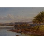 Ebenezer Alfred Warmington (British 1830-1903) watercolours, Wray Castle Windermere from Brackley