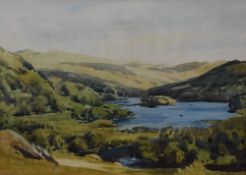 William Dodd (British 1908-1981) watercolours, a view of Rydal Water from White Moss, signed lower