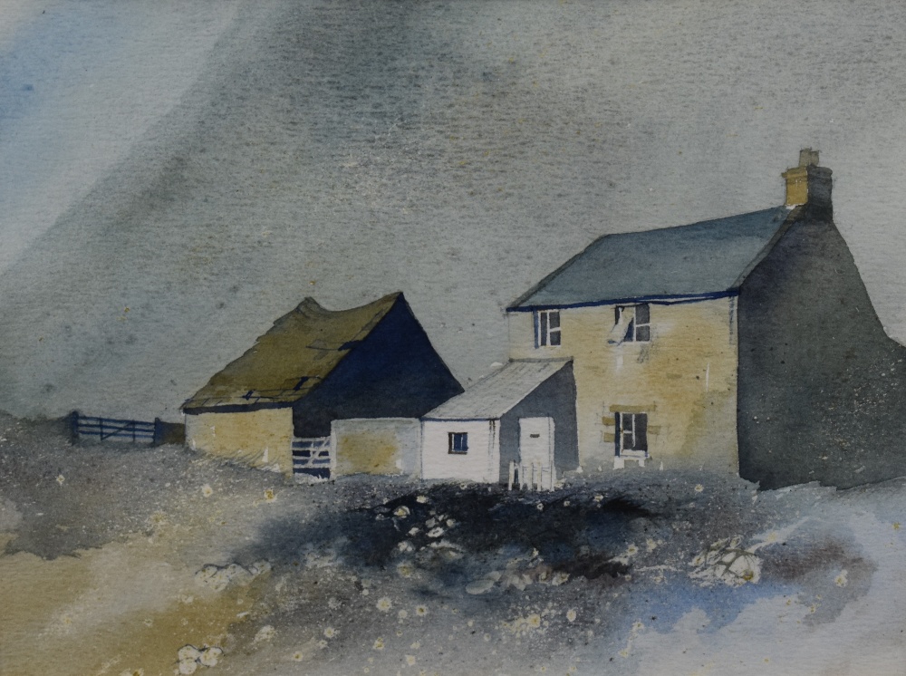 Bert Mabane, (20th century), a watercolour, Abandoned Cottage, attributed verso, 18 x 29cm,