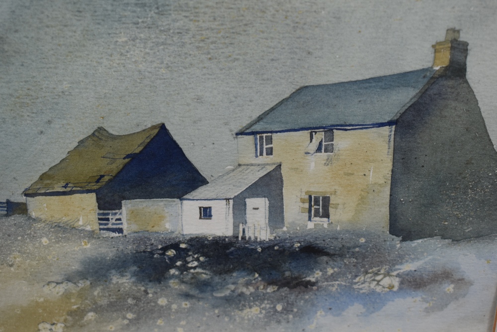 Bert Mabane, (20th century), a watercolour, Abandoned Cottage, attributed verso, 18 x 29cm, - Image 3 of 4