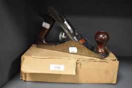 A Bailey No 4 hand plane with Stanley clamp.