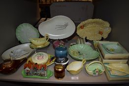 A varied lot of ceramics, to include boxed Carleton ware items and a Rouge Royale desk top