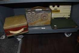 Three mid century radios, including Cavalier and Vidor.