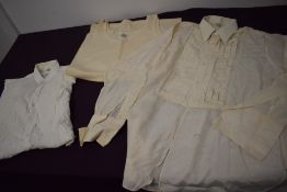 Two gents vintage shirts, including 1930s/40s silk shirt with Fifth avenue New York label and a wool