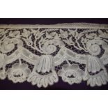 two large lengths of lace, around late 18th/early 19th century.